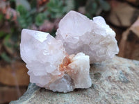 Natural Amethyst Spirit Quartz Clusters x 20 From Boekenhouthoek, South Africa