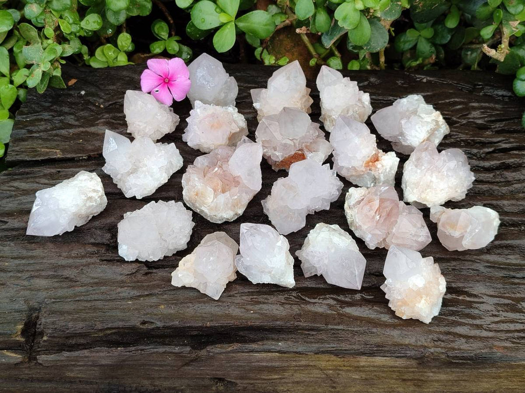 Natural Amethyst Spirit Quartz Clusters x 20 From Boekenhouthoek, South Africa - Toprock Gemstones and Minerals 