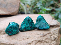 Polished Dioptase Free Forms x 35 From Likasi, Congo