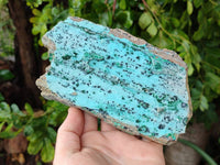 Natural Drusy Coated Chrysocolla Specimens x 3 From Likasi, Congo