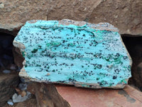 Natural Drusy Coated Chrysocolla Specimens x 3 From Likasi, Congo