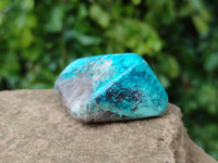 Polished Shattuckite Malachite and Bornite Free Forms x 6 From Kaokoveld, Namibia