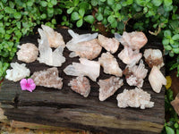Natural Quartz Clusters x 24 From Madagascar