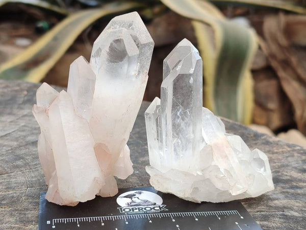 Natural Quartz Clusters x 24 From Madagascar