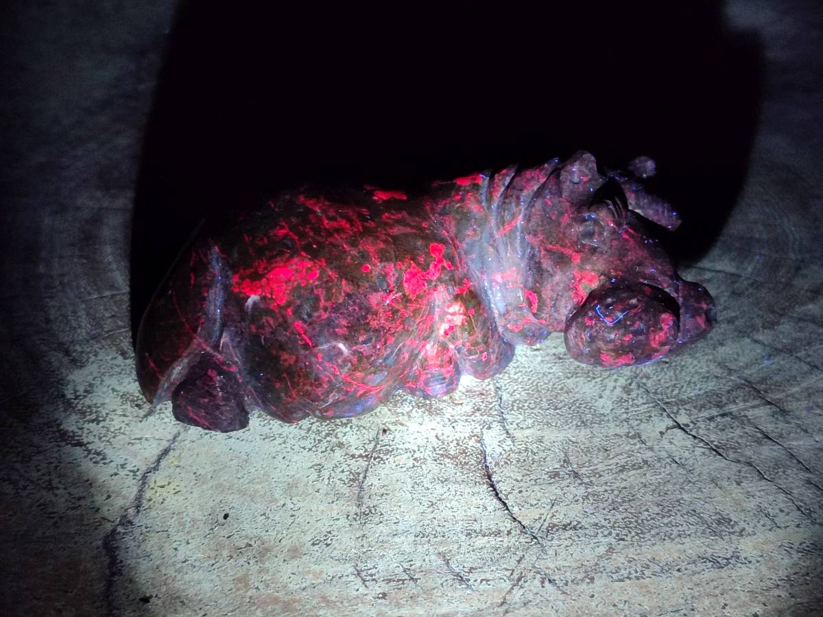 Hand Made Verdite Hippo Carvings x 3 From Nyanga, Zimbabwe - Toprock Gemstones and Minerals 