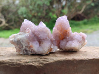 Natural Amethyst Spirit Quartz Clusters x 12 From Boekenhouthoek, South Africa