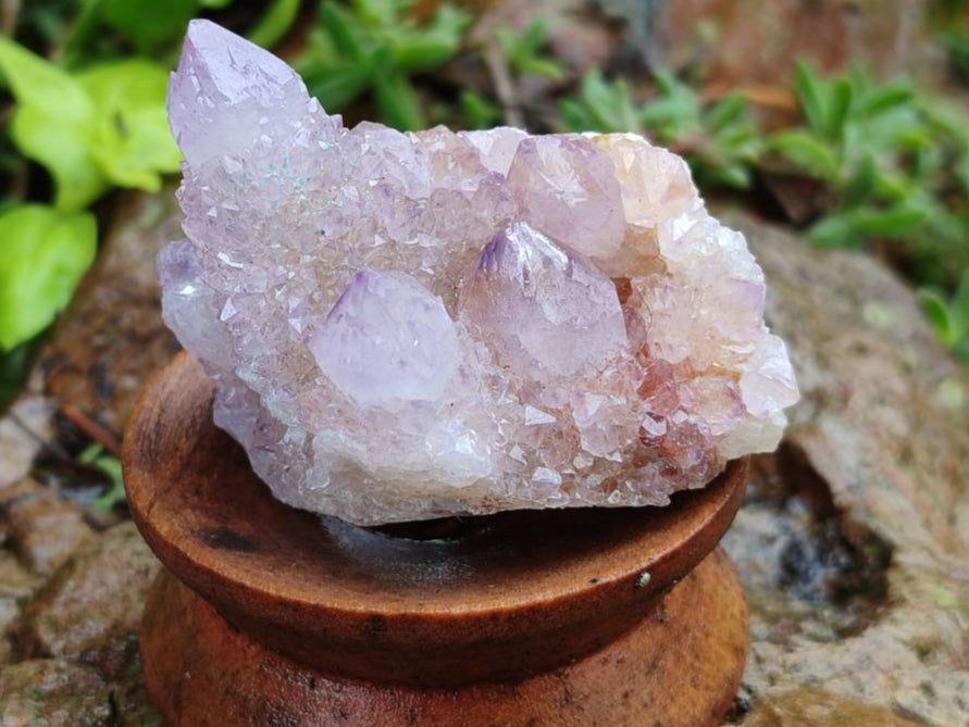 Natural Amethyst Spirit Quartz Clusters x 12 From Boekenhouthoek, South Africa - Toprock Gemstones and Minerals 