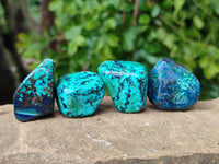 Polished Shattuckite Free Forms x 35 From Congo