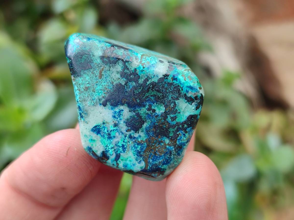 Polished Shattuckite Free Forms x 35 From Congo - Toprock Gemstones and Minerals 