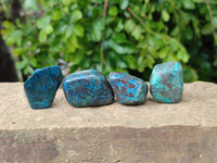 Polished Shattuckite Free Forms x 35 From Congo