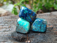 Polished Shattuckite Free Forms x 35 From Congo