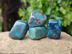 Polished Shattuckite Free Forms x 35 From Congo - Toprock Gemstones and Minerals 