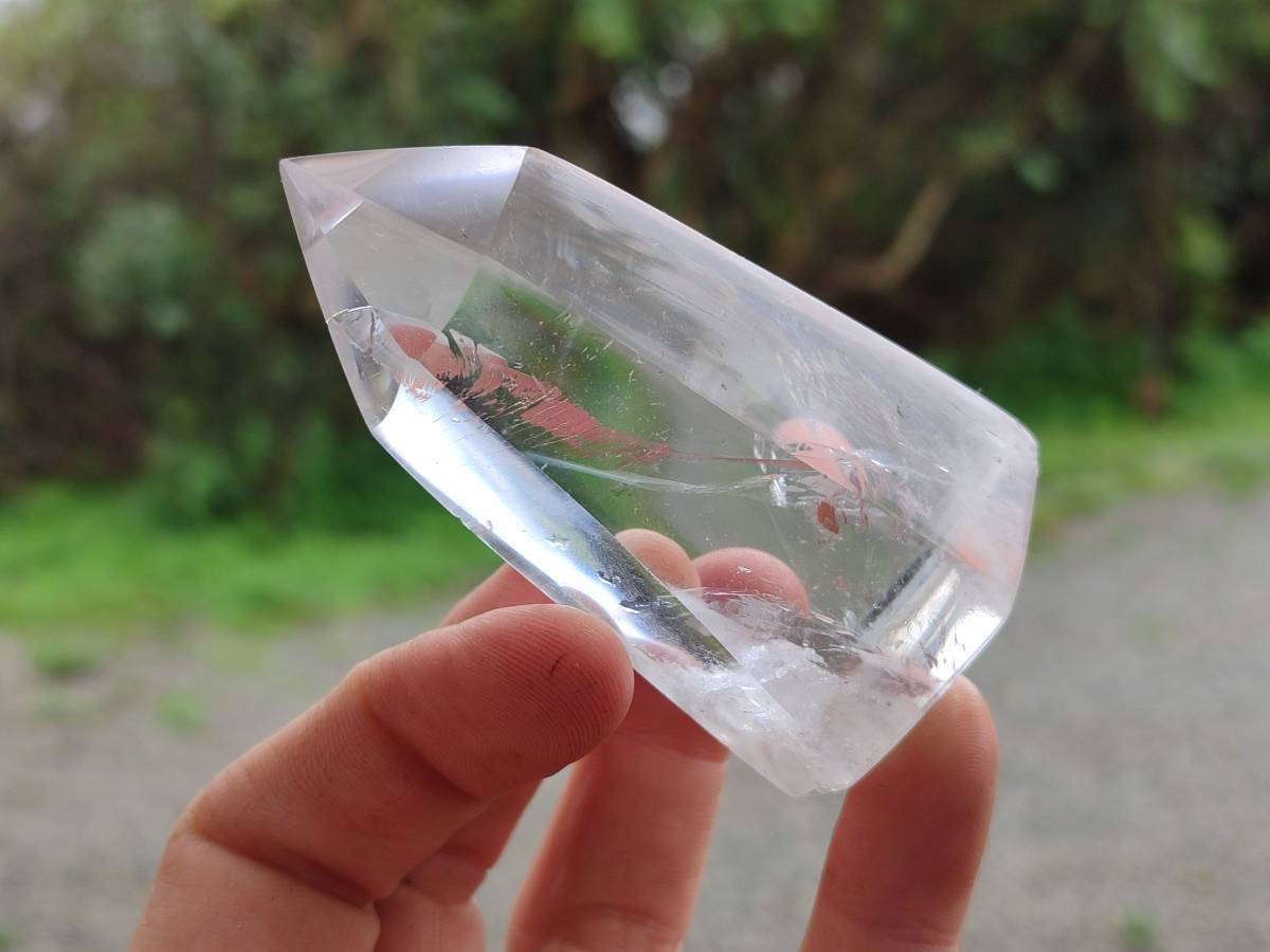 Polished Clear Quartz Crystals x 6 From Madagascar - Toprock Gemstones and Minerals 