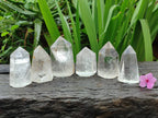 Polished Clear Quartz Crystals x 6 From Madagascar - Toprock Gemstones and Minerals 