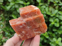 Natural Sunset Orange Calcite Specimens x 6 From Spitzkop, Namibia