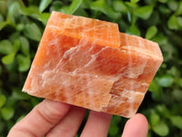 Natural Sunset Orange Calcite Specimens x 6 From Spitzkop, Namibia