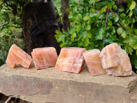 Natural Sunset Orange Calcite Specimens x 24 From Spitzkop, Namibia