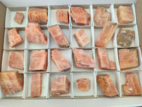Natural Sunset Orange Calcite Specimens x 24 From Spitzkop, Namibia