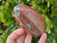 Polished Polychrome Jasper Standing Free Forms x 6 From NW Coast, Madagascar