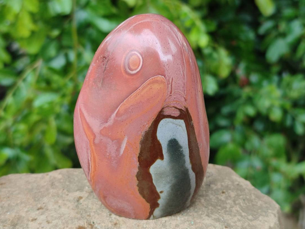 Polished Polychrome Jasper Standing Free Forms x 6 From NW Coast, Madagascar - Toprock Gemstones and Minerals 