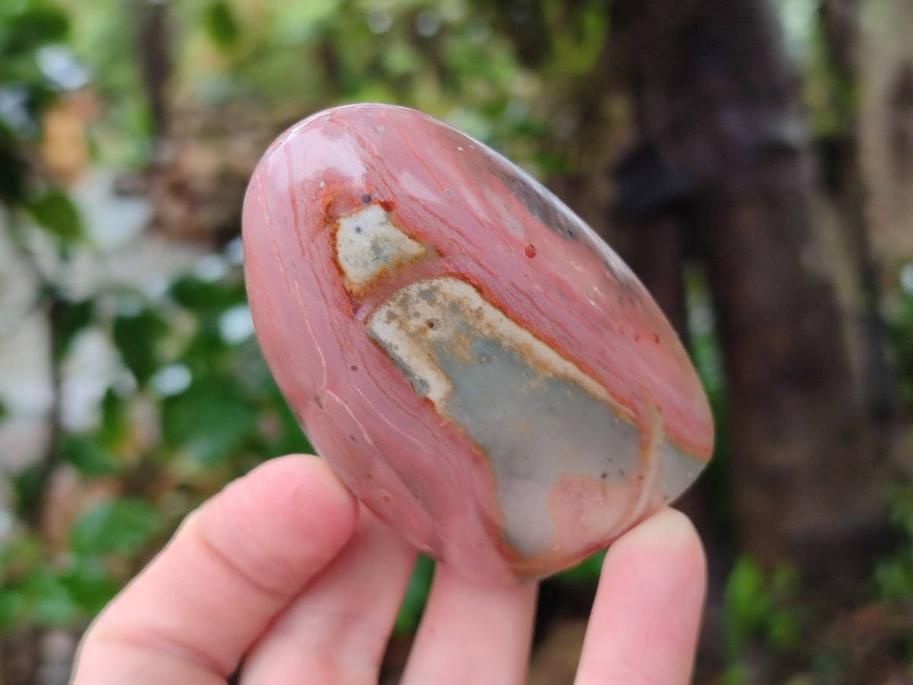 Polished Polychrome Jasper Standing Free Forms x 6 From NW Coast, Madagascar - Toprock Gemstones and Minerals 