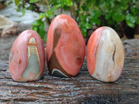 Polished Polychrome Jasper Standing Free Forms x 6 From NW Coast, Madagascar