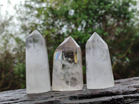 Polished Clear Quartz Crystals x 6 From Madagascar