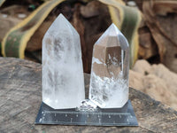 Polished Clear Quartz Crystals x 6 From Madagascar