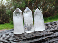 Polished Clear Quartz Crystals x 6 From Madagascar