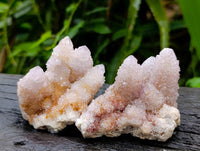 Natural Small Amethyst and Ametrine Spirit Quartz Clusters x 12 From South Africa