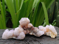Natural Small Amethyst and Ametrine Spirit Quartz Clusters x 12 From South Africa