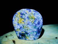 Polished Emerald Mica 'Mutokolite' Standing Free Forms x 4 From Mutoko, Zimbabwe