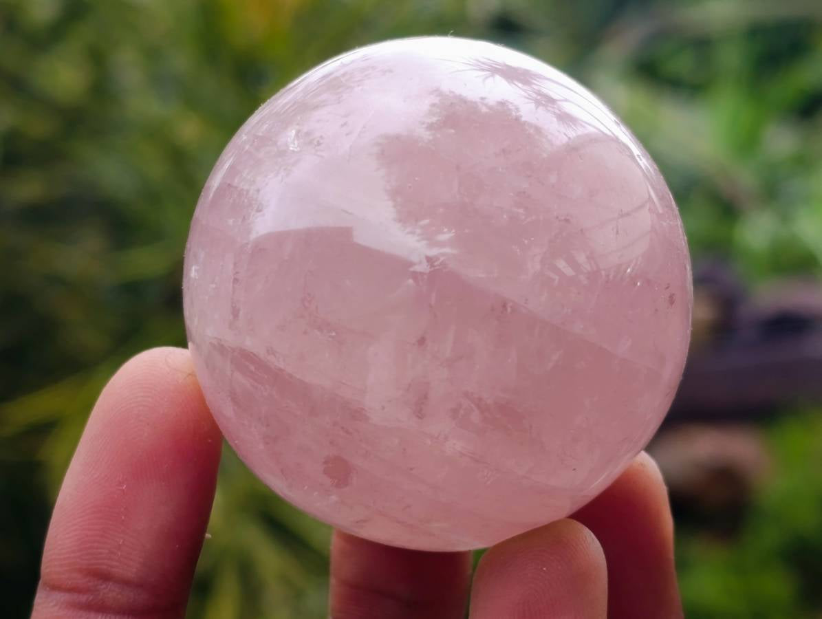 Polished Star Rose Quartz Spheres x 6 From Madagascar - Toprock Gemstones and Minerals 