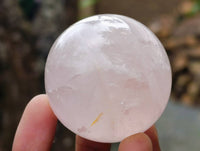 Polished Star Rose Quartz Spheres x 6 From Madagascar