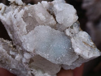 Natural Drusy Quartz Coated Calcite Pseudomorph Specimens x 14 From Alberts Mountain, Lesotho