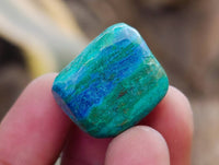 Polished Azurite And Flower Banded Malachite Free Forms x 70 From Congo