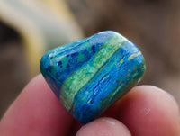 Polished Azurite And Flower Banded Malachite Free Forms x 70 From Congo