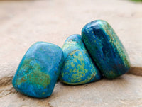 Polished Azurite And Flower Banded Malachite Free Forms x 70 From Congo