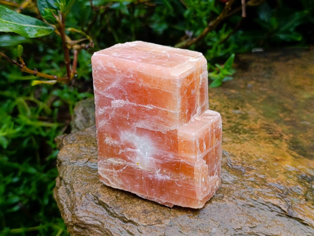 Natural Sunset Orange Calcite Specimens x 3 From Spitzkop, Namibia - Toprock Gemstones and Minerals 