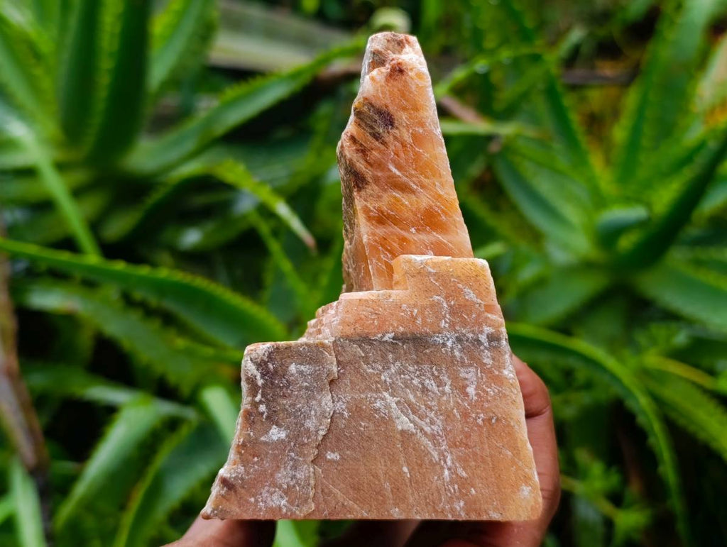 Natural Sunset Orange Calcite Specimens x 3 From Spitzkop, Namibia - Toprock Gemstones and Minerals 