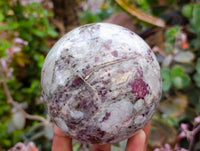 Polished Mixed Selected Merlinite and Rubellite Spheres x 2 From Madagascar