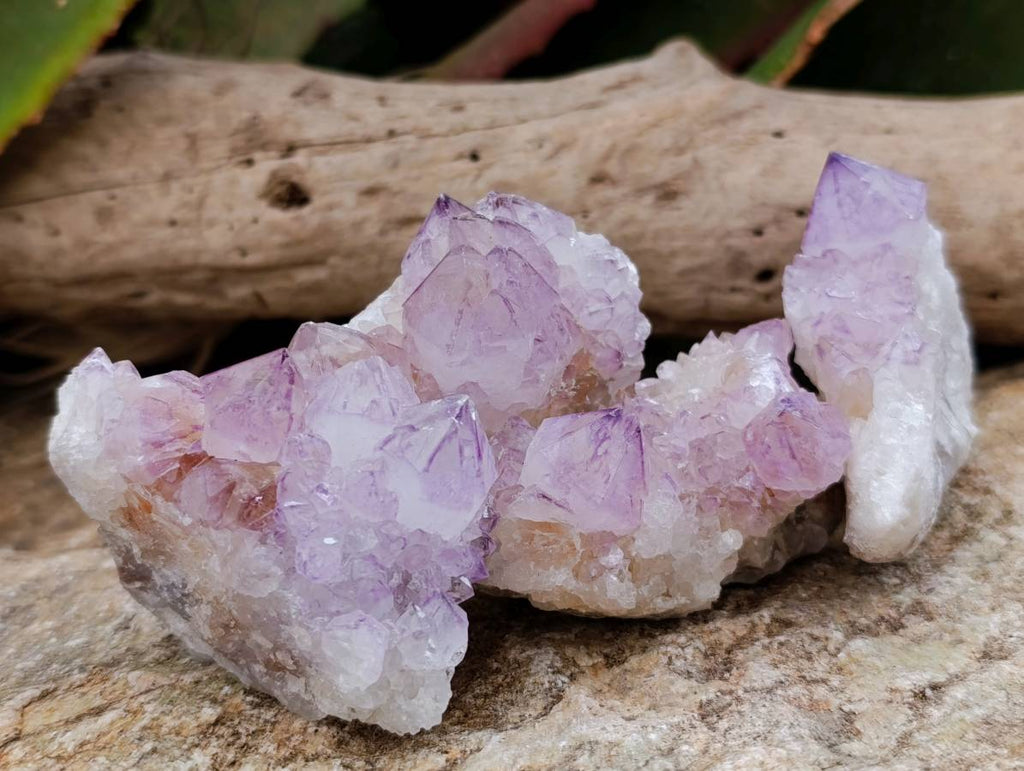 Natural Sunburst Amethyst Spirit Quartz Clusters x 12 From Boekenhouthoek, South Africa - Toprock Gemstones and Minerals 