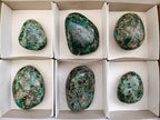 Polished Emerald Mica 'Mutokolite' Free Forms x 6 From Mutoko, Zimbabwe - Toprock Gemstones and Minerals 