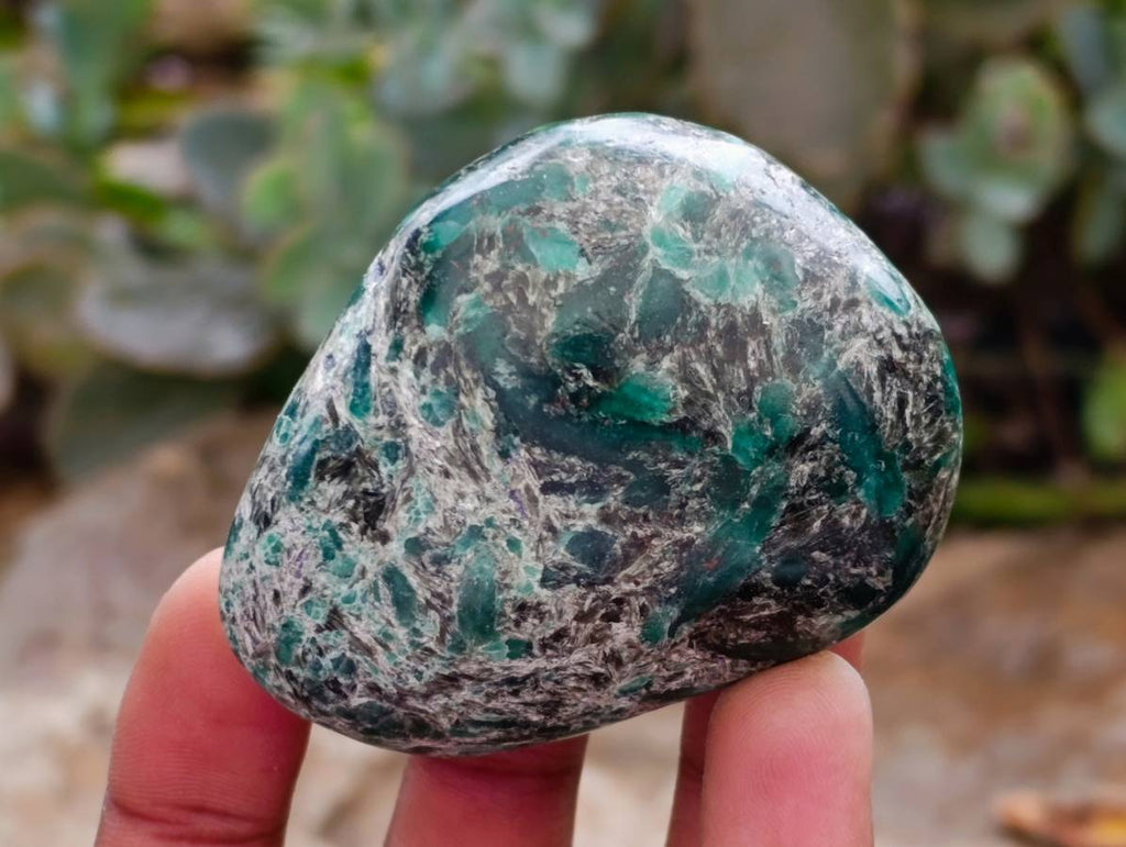 Polished Emerald Mica 'Mutokolite' Free Forms x 6 From Mutoko, Zimbabwe - Toprock Gemstones and Minerals 