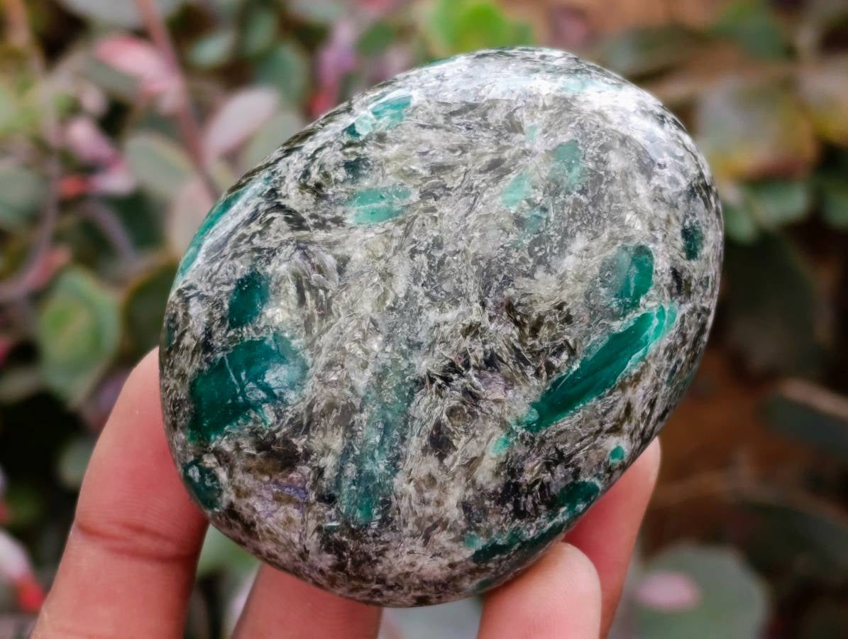 Polished Emerald Mica 'Mutokolite' Free Forms x 6 From Mutoko, Zimbabwe - Toprock Gemstones and Minerals 