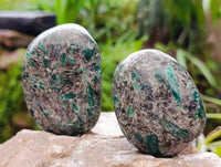 Polished Emerald Mica 'Mutokolite' Free Forms x 6 From Mutoko, Zimbabwe