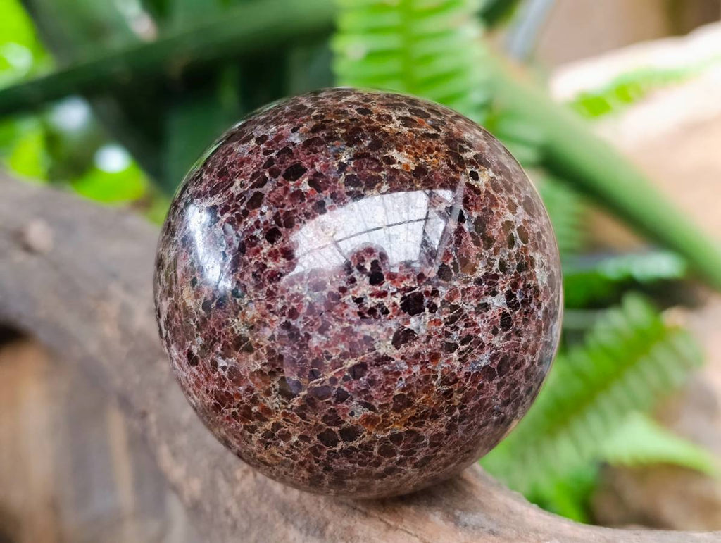 Polished Garnet Spheres x 2 From Mahajanga, Madagascar - Toprock Gemstones and Minerals 