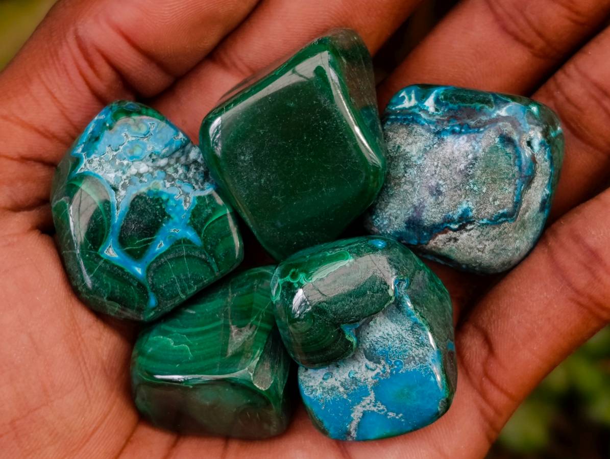 Polished Malacolla Free Forms x 35 From Kulukuluku, Congo - Toprock Gemstones and Minerals 