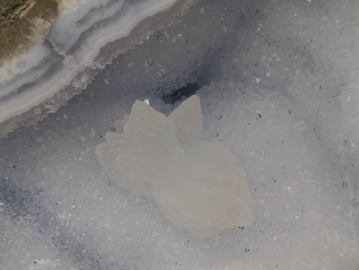 Polished Blue Lace Agate Standing Free Form x 1 From Nsanje, Malawi - Toprock Gemstones and Minerals 