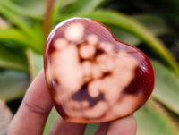 Polished Carnelian Agate Gemstone Hearts x 20 From Madagascar